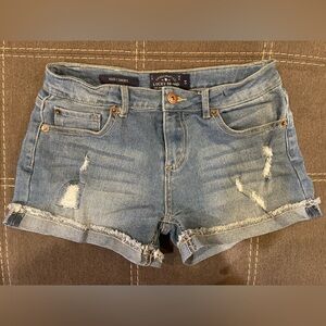 Lucky Brand Light Blue Distressed Denim Cutoff Shorts